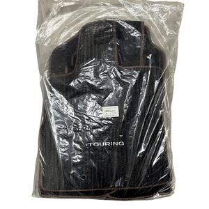 SUBARU ASCENT Touring Black Floor Mats with Brown Trim Set J505SXC010 NEW